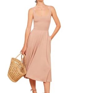 Reformation nude dress brand new